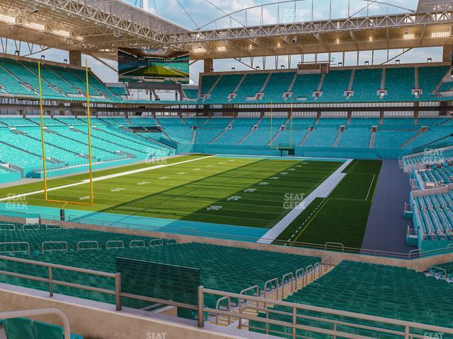 Seating view for Hard Rock Stadium Section 201